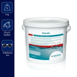 Chlorifix opl&oslash;seligt Klor Granulat 5 kg - Bayrol